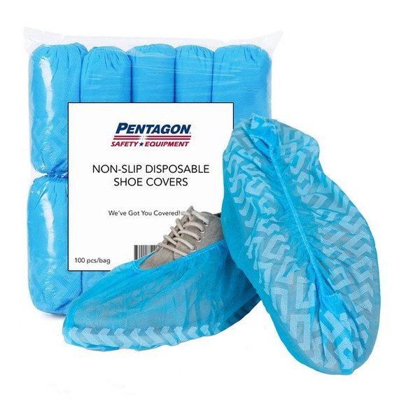 Sirius Protective Products Non-Skid Shoe Covers, One Size Fits Most, Durable Shoe and Boot Covers, 100PK PP2SC1